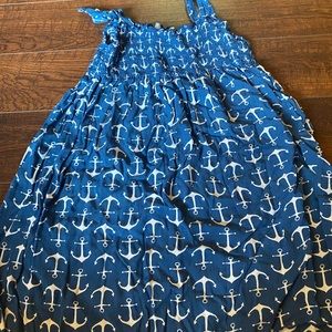 Tybee island anchor print dress one size
